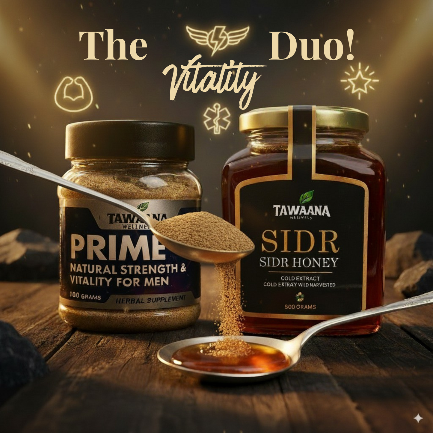 Tawaana Strength & Vitality Bundle - PRIME + SIDR Honey